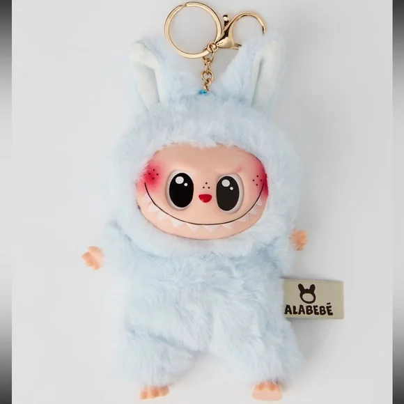 Labubu Inspired Faux Fur Keychain Set – Multiple Colours - Picture 5 of 16